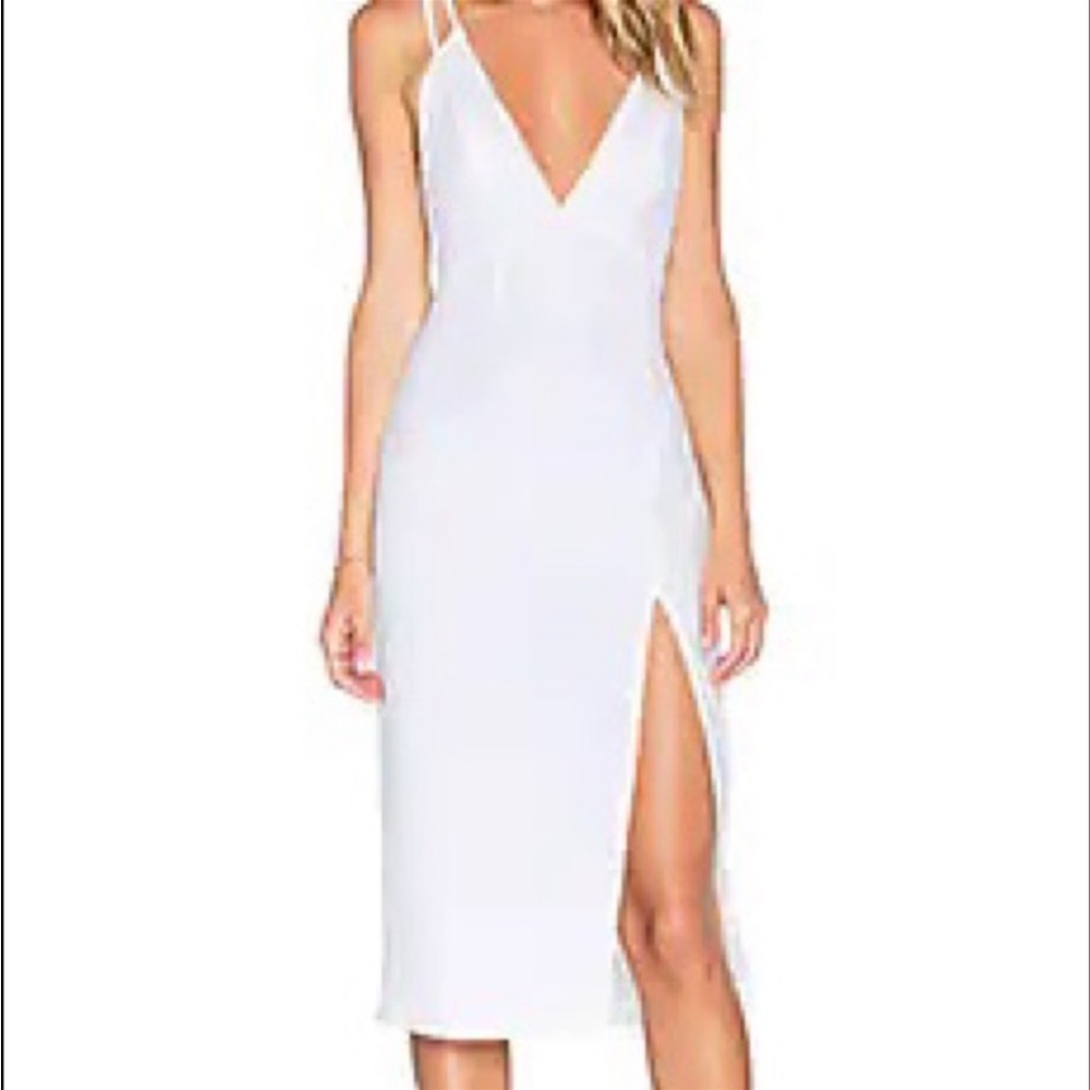 NWT NBD brand classy white dress XS